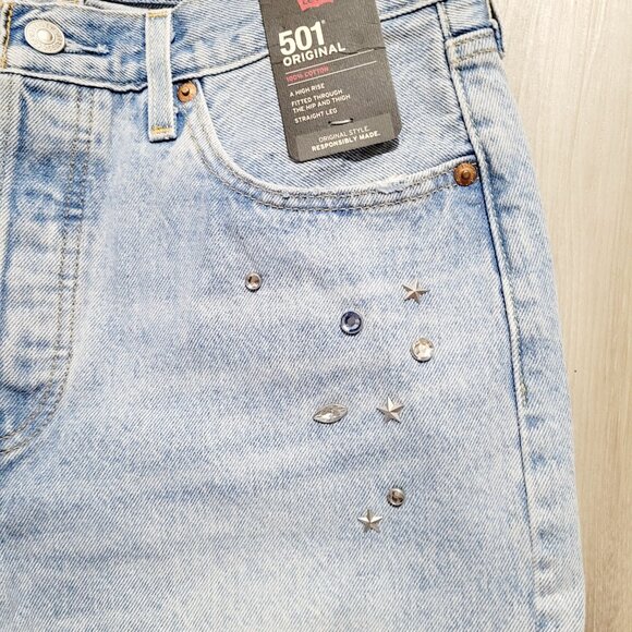 Levi's 501 Studded Jeans - Picture 5 of 7